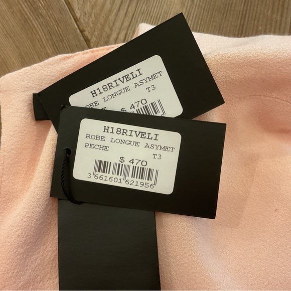 Maje Riveli‎ Asymmetric Ruffle Midi Dress - Picture 5 of 10